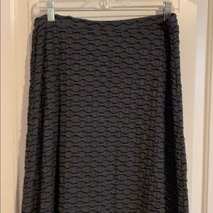 Gray and back maxi skirt EUC